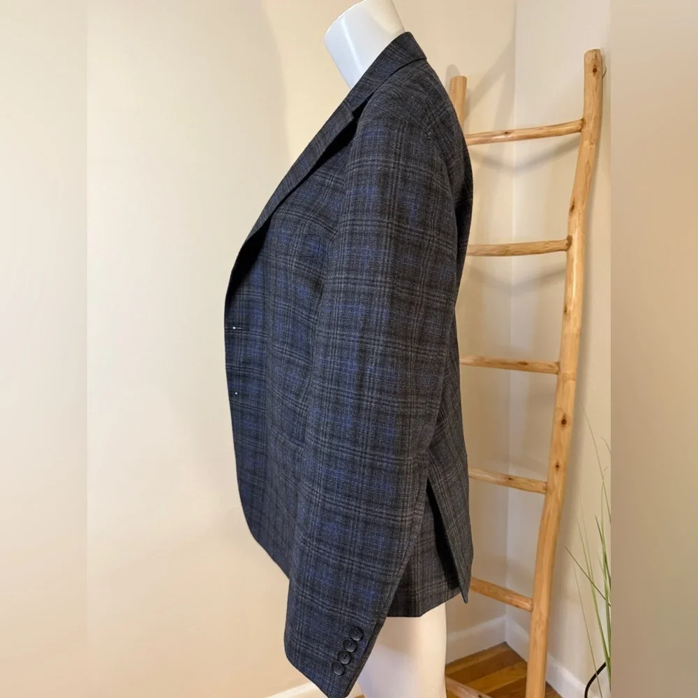 REDA 1865 Bloomingdale's Dark Academia Moody Plaid Blazer Sportcoat Jacket